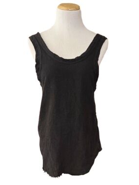 Bassike Jersey Linen Tie Back Top